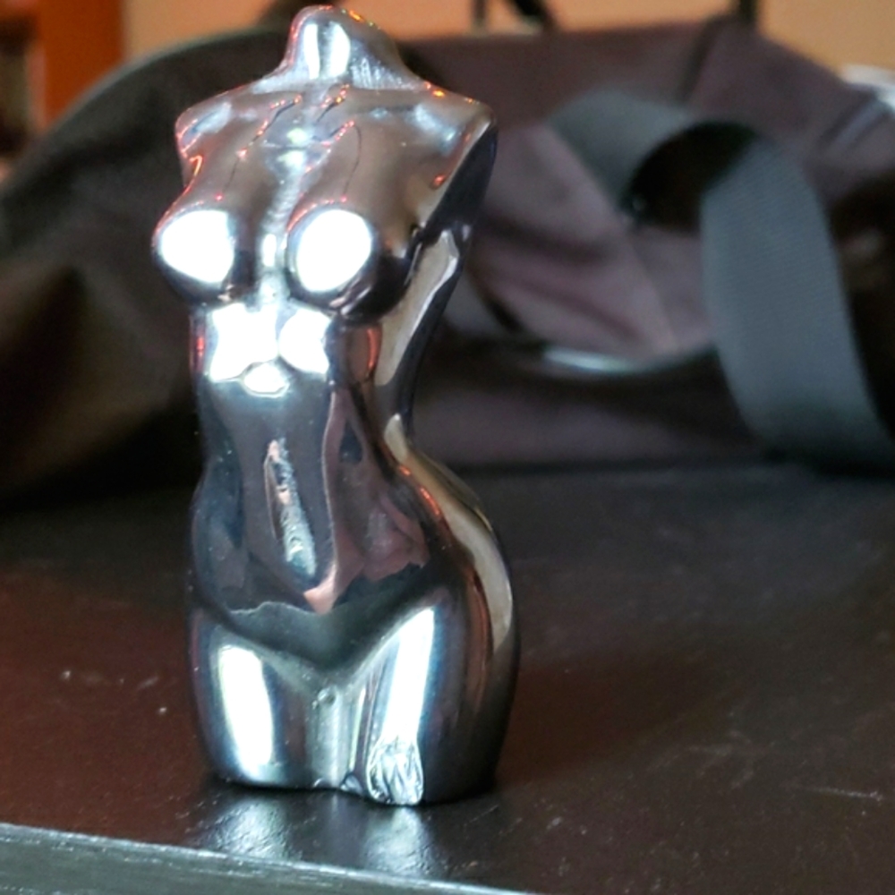 SOLD - Hematite Female Form Carving